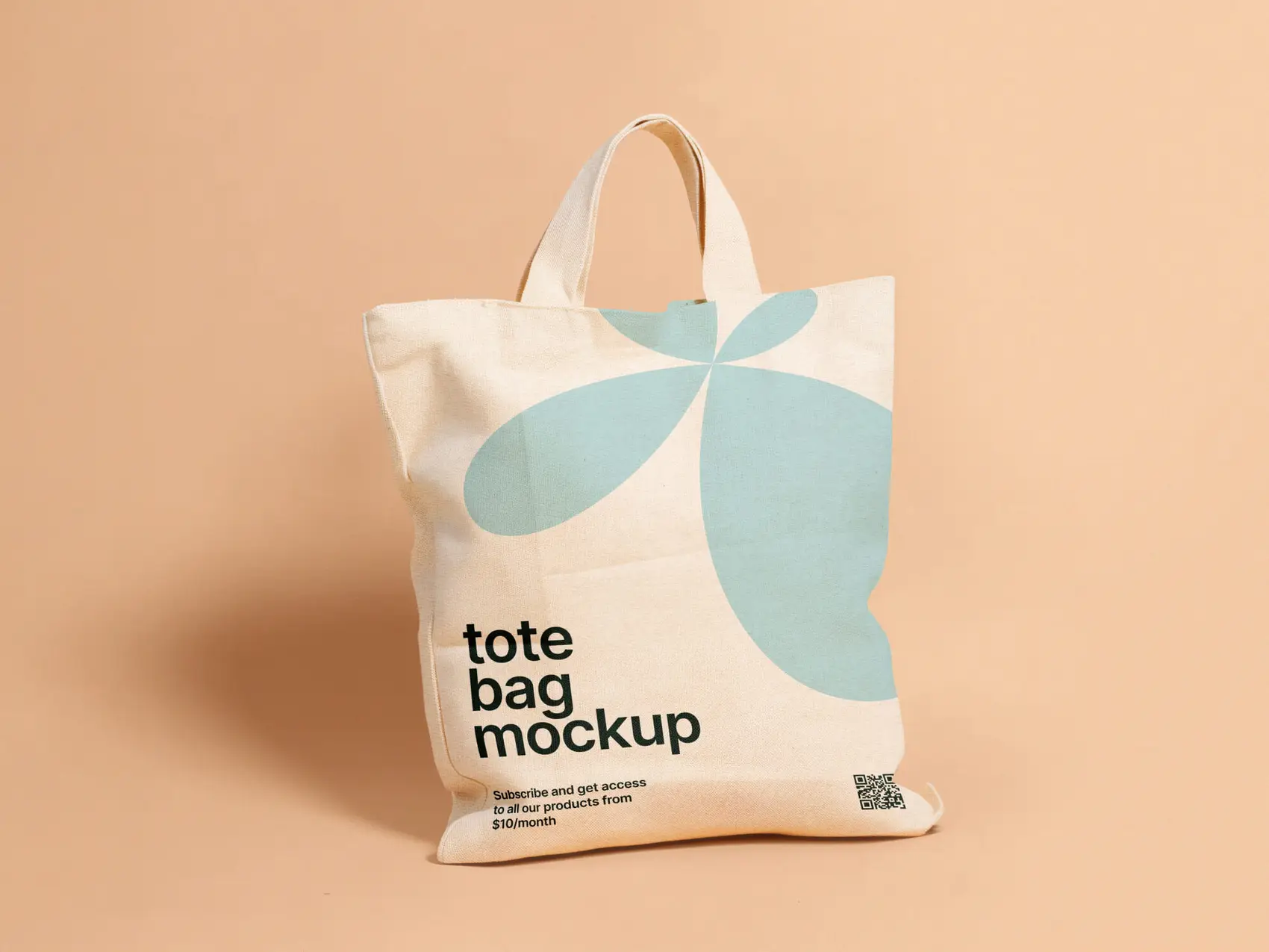 Free Bag with Short Handles Mockup 1