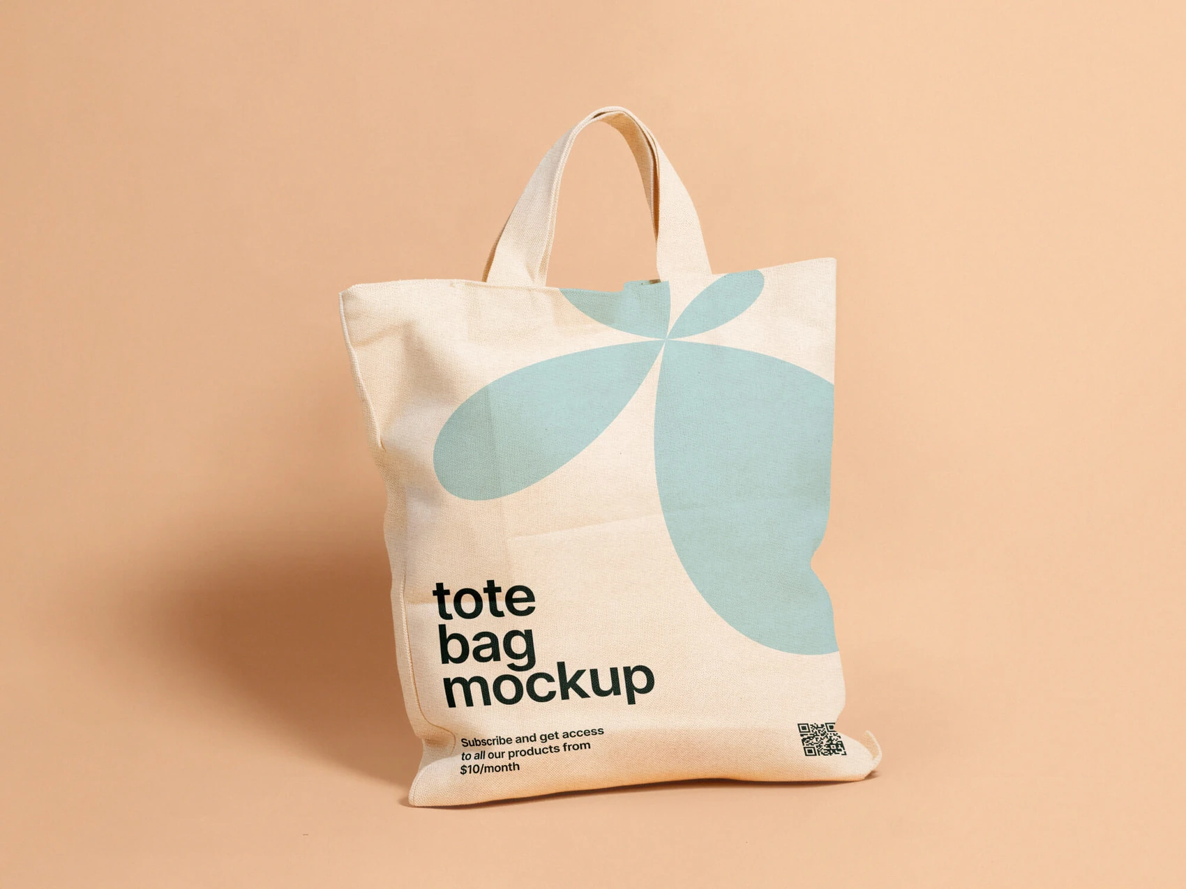 Free Bag with Short Handles Mockup 1
