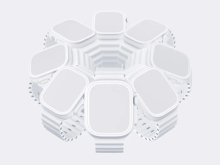 Watch Ultra Mockup, Clay 01