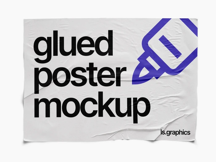 Glued Paper Mockup, EU, Textured, 9