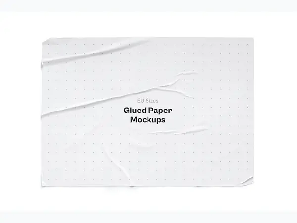 Glued Paper Mockup, EU Glossy, 27