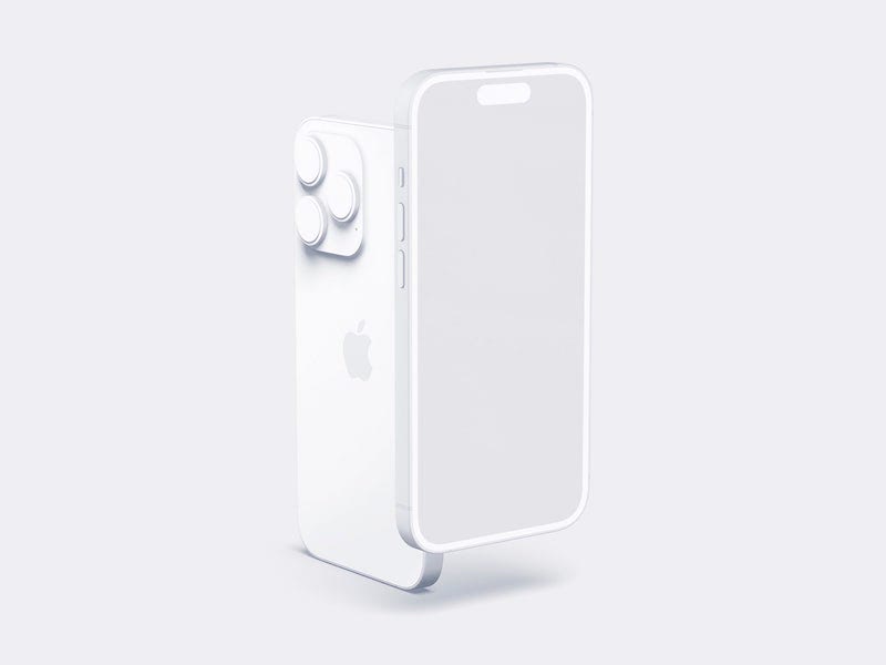 iPhone 14 Pro Clay Mockup, 16