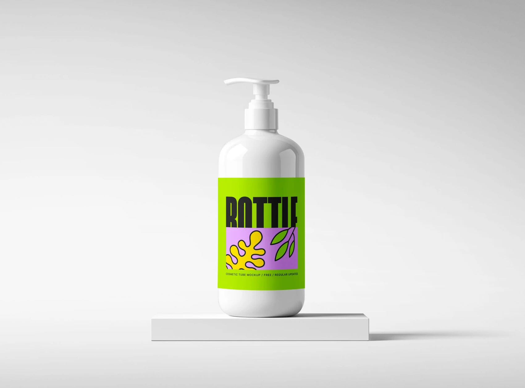 Free Cosmetic Bottle Mockup 1