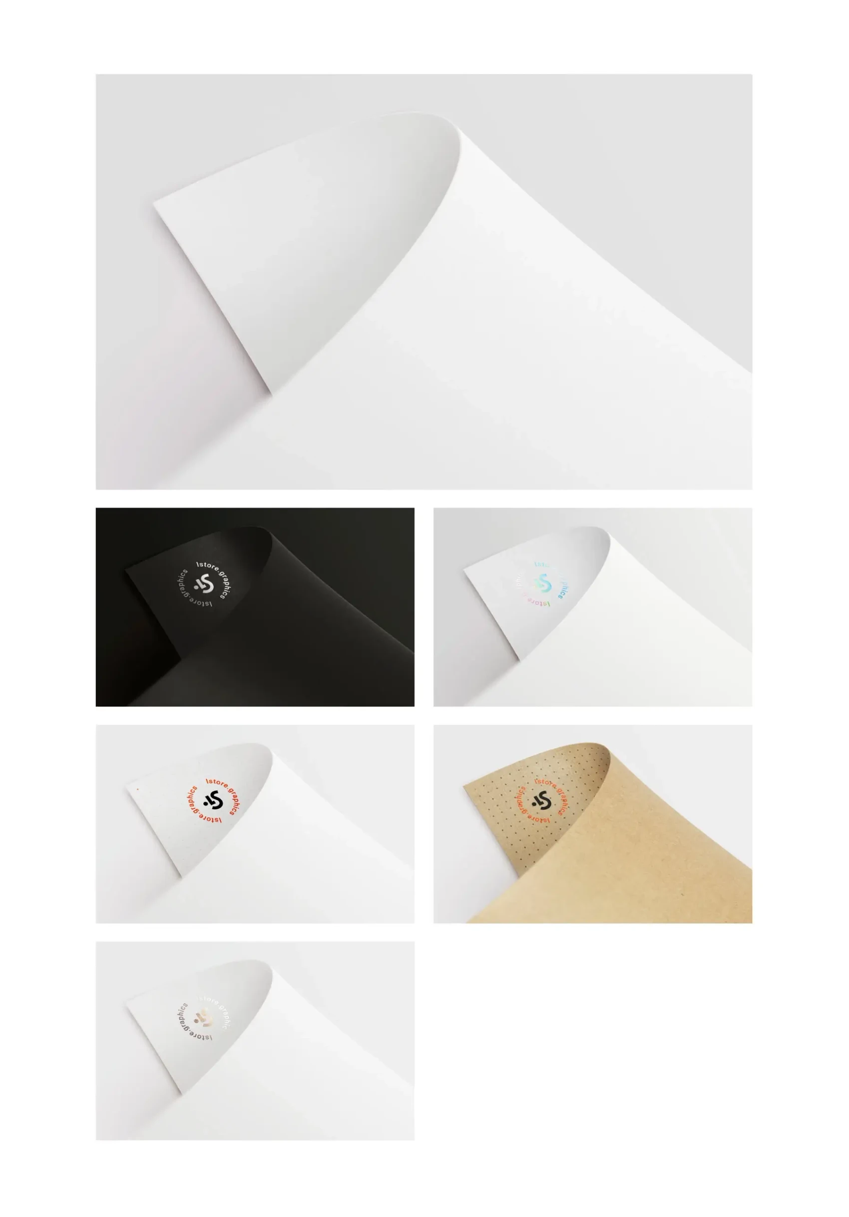 Paper Branding Mockups Bundle 5
