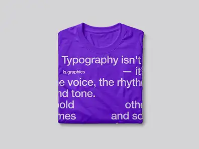 Folded T-Shirt Mockup