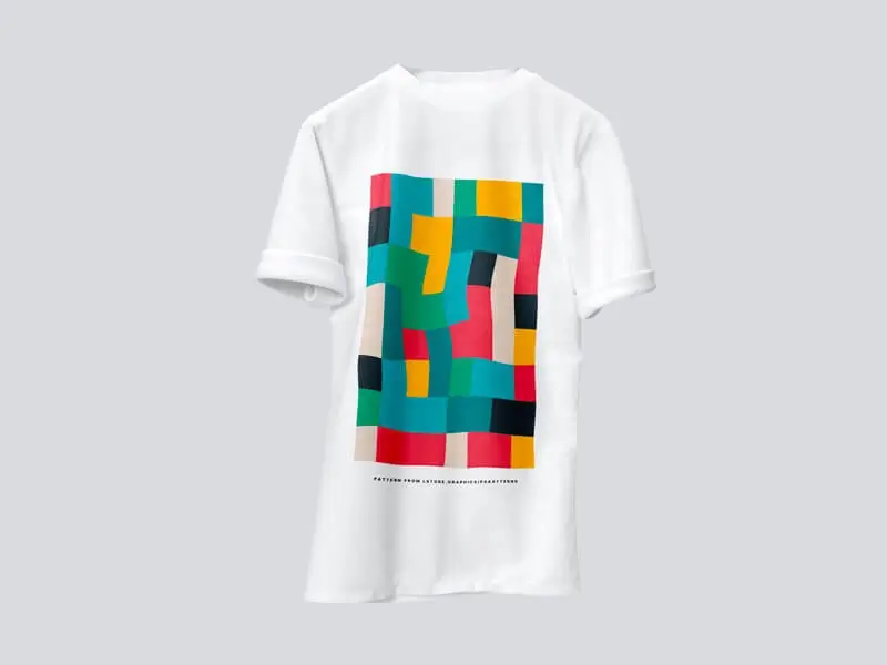 Different Colors Free T-Shirt Mockup