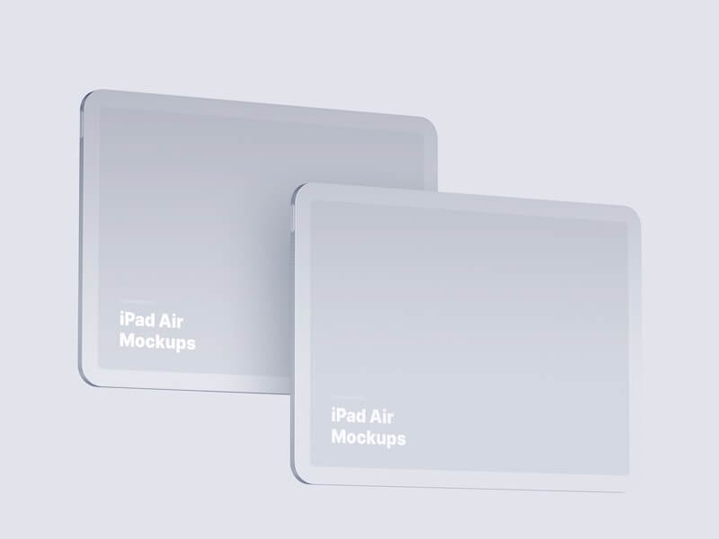 iPad Air (2020) Clay Mockups, 05