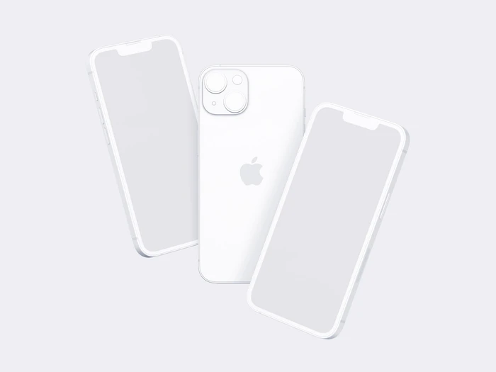 iPhone 14 Clay Mockup, 06