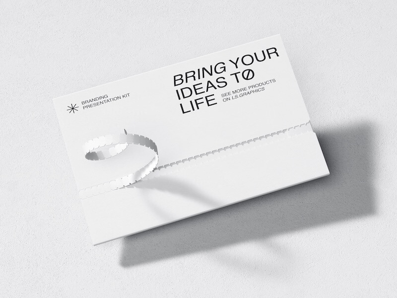 Qubus, Letter Paper Folder Mockup, US, 08