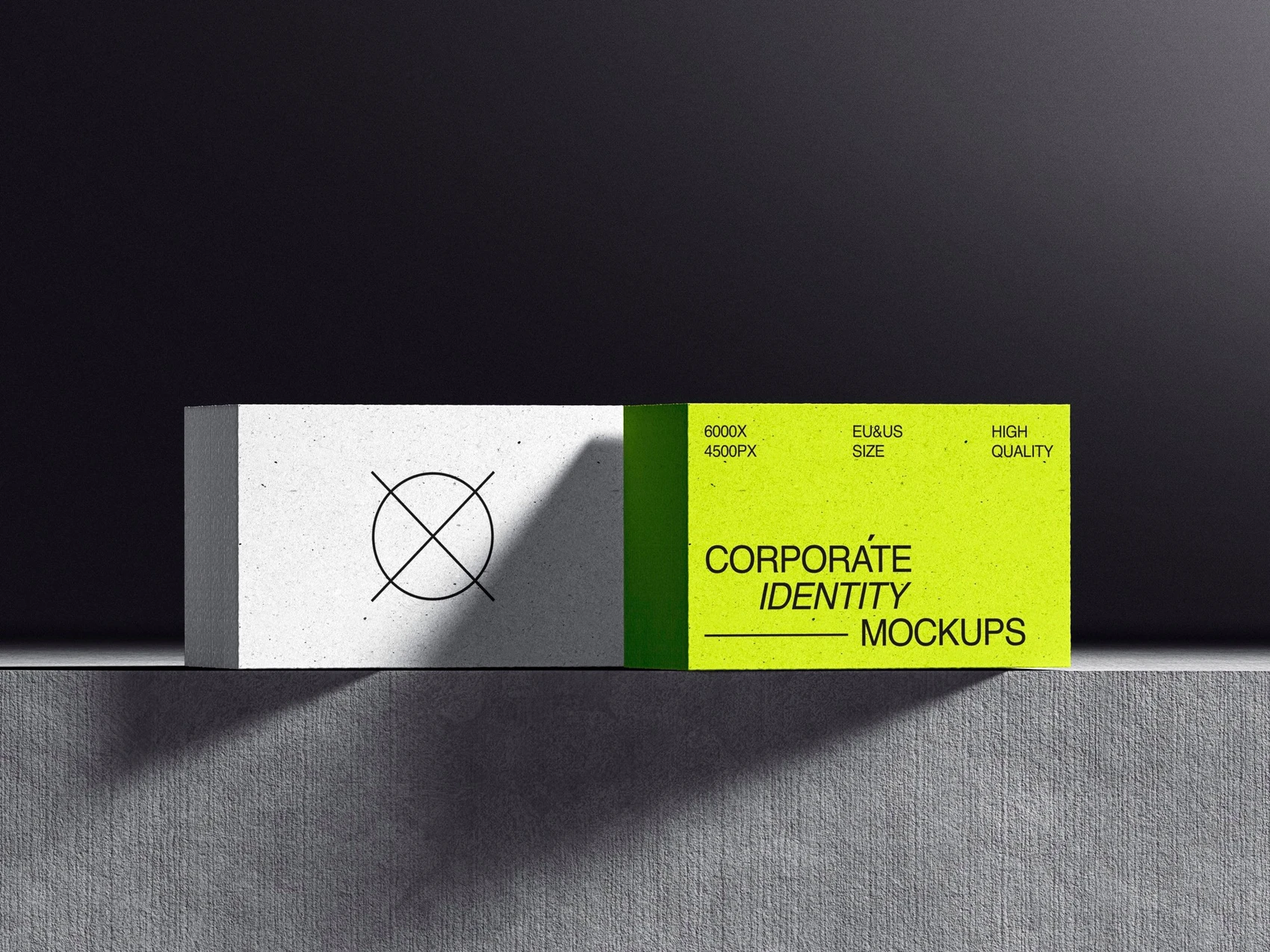 Kander, Amazing Business Card Mockups in Front View, EU 03 1