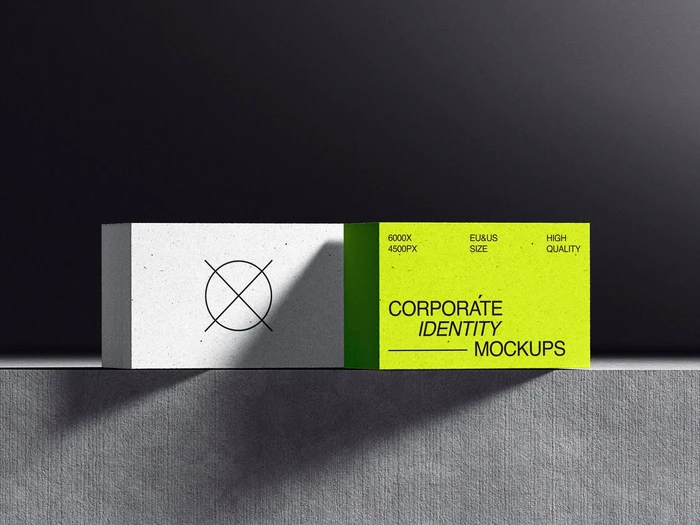 Kander, Amazing Business Card Mockups in Front View, EU 03