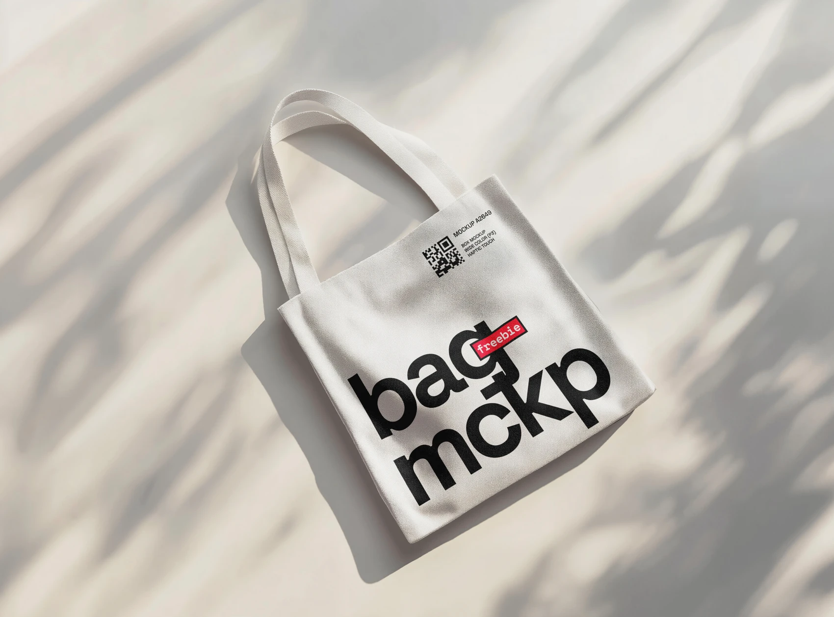Free Tote Bag Mockup on the Floor 1