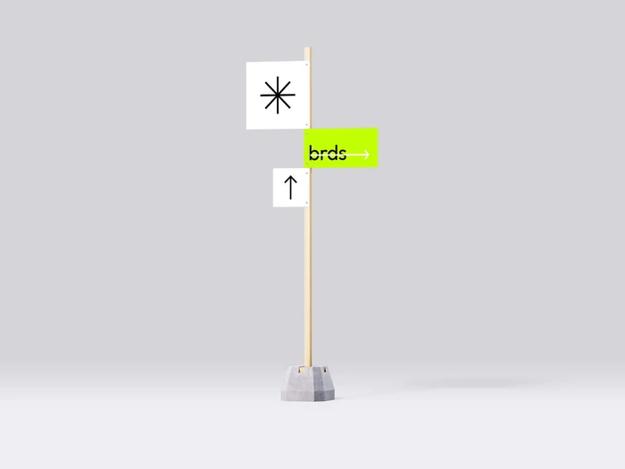 Sign Mockups on Wooden Rod, Isolated, 04