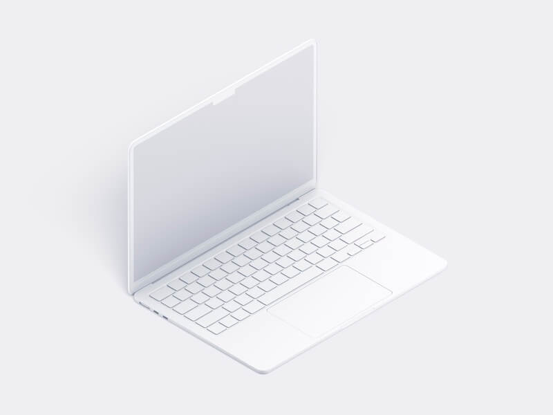 MacBook Air (M2) Clay Mockups, 19