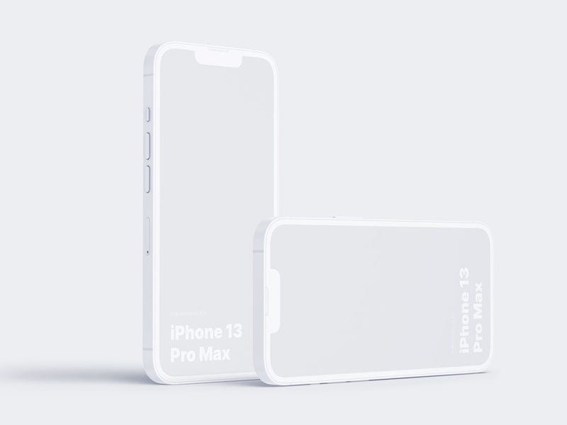 iPhone 13 Pro Clay Mockups: 15