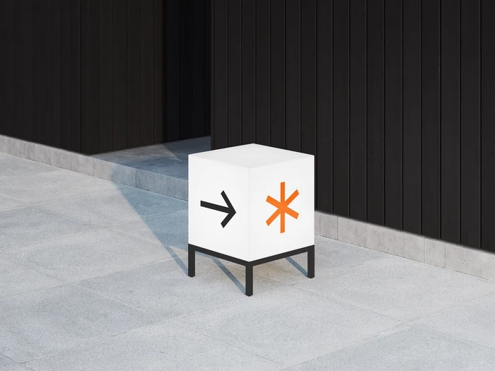 Four-Sided Sign Mockup, Environment, 27