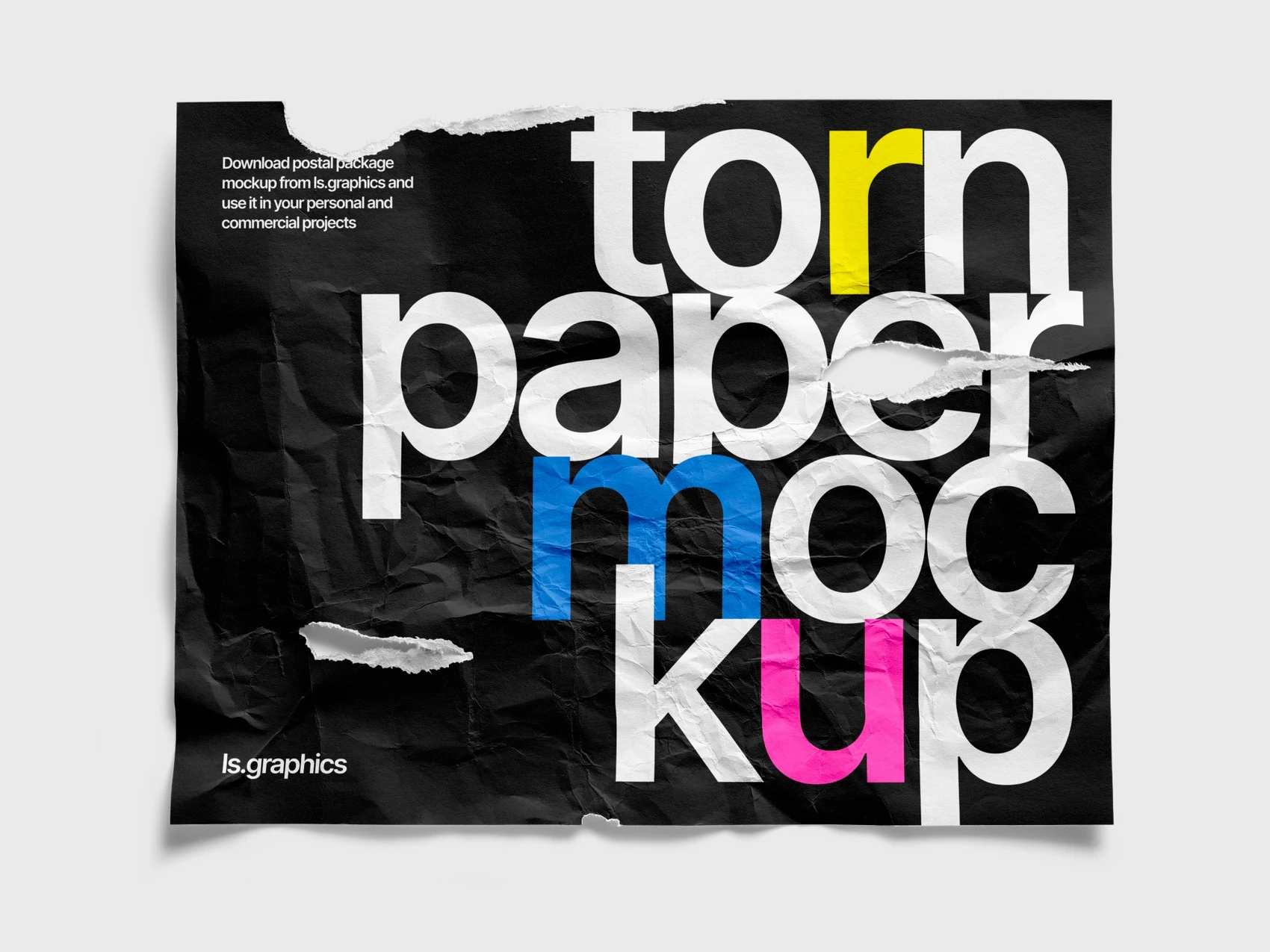 Torn Simple Poster Mockup, US, 10 1