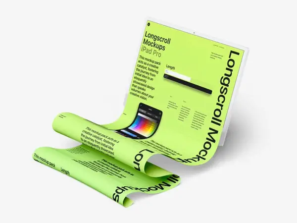 iMac 24 Longscroll Mockup, 05