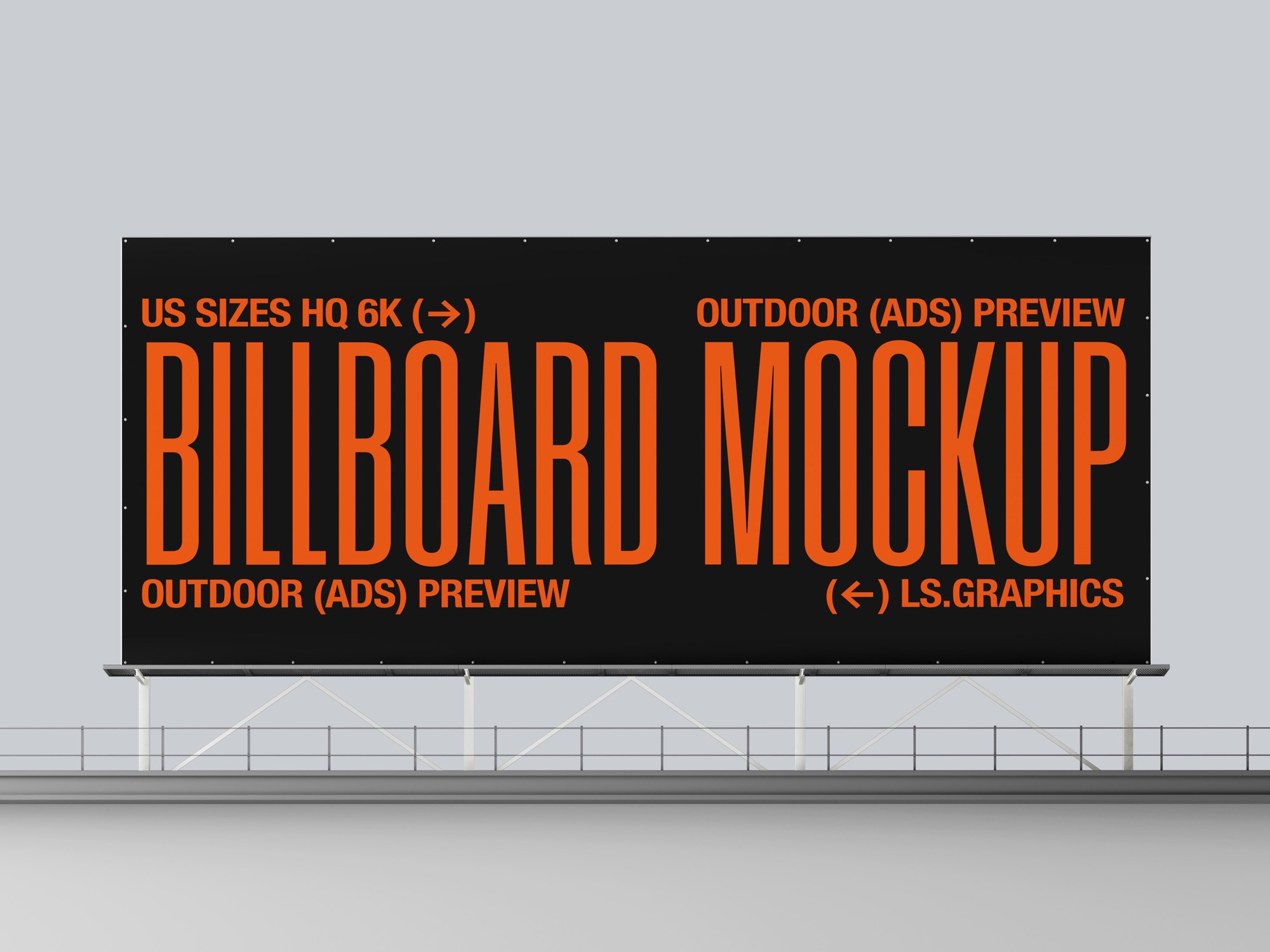 Billboard Mockup, Isolated, US Scene 12
