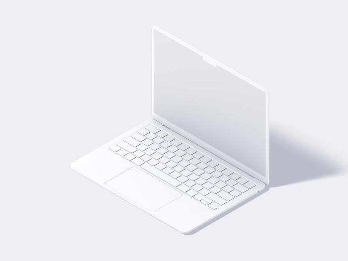 MacBook Air (M2) Clay Mockups, 18