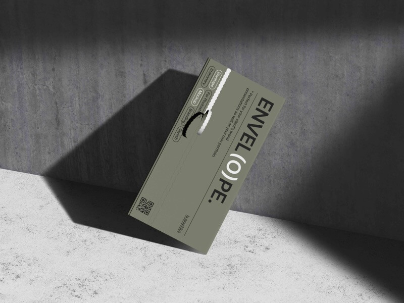 Oisin, Envelope Mockup with Realistic Shadows, EU, 10