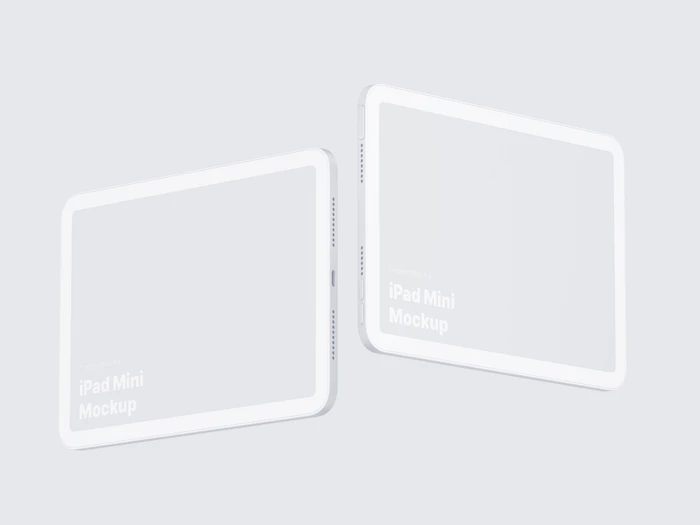 iPad Mini Clay Mockups, 11