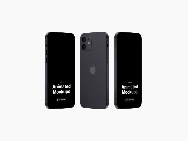 iPhone 12 Looped, Animated Mockup, 05