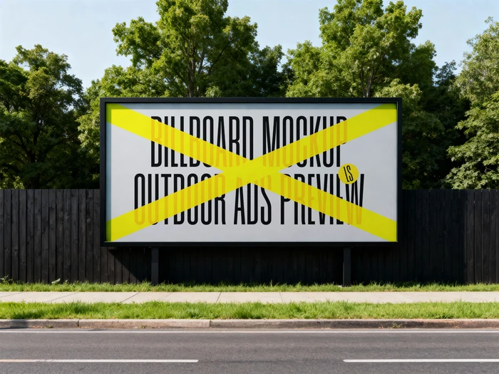 Outdoor Billboard Mockup