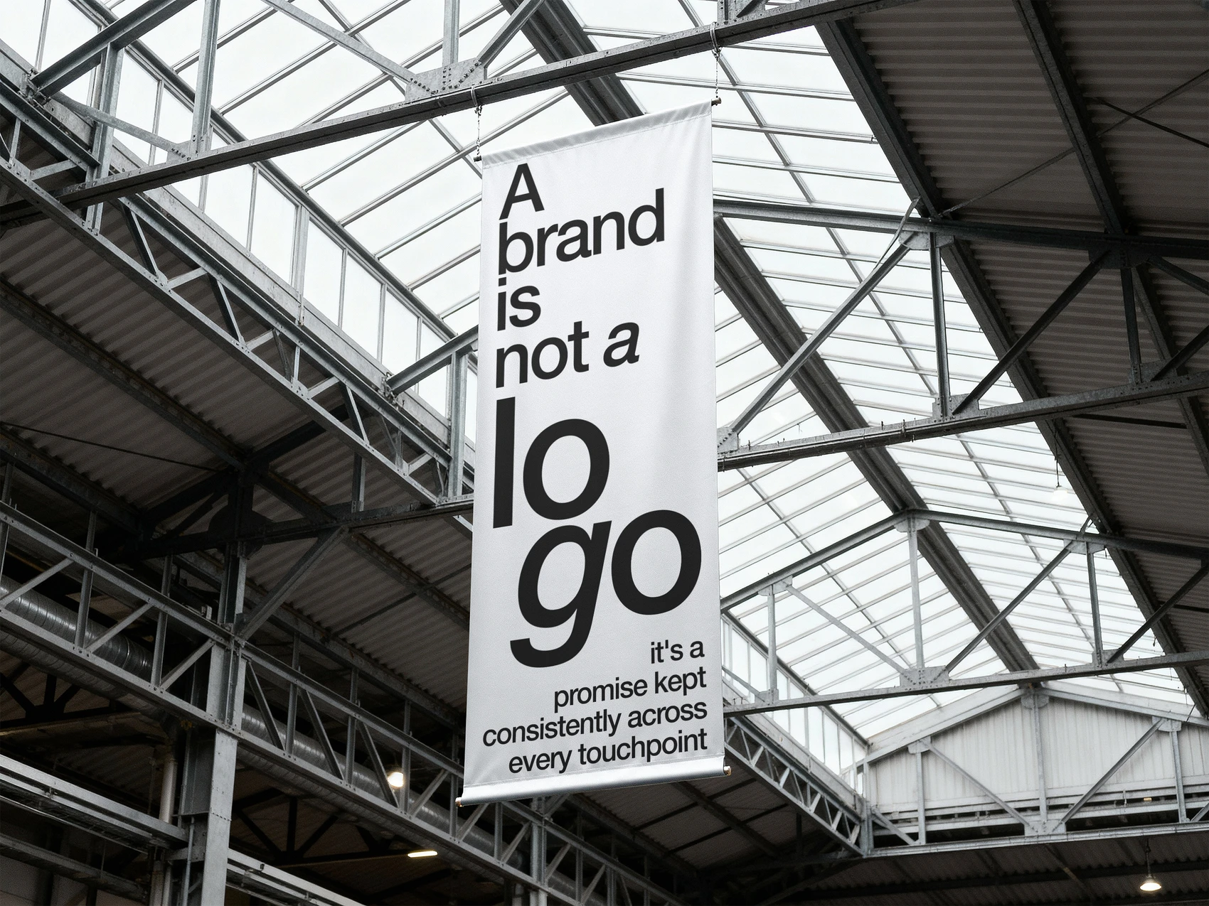 Hanging Vertical Banner Mockup 1