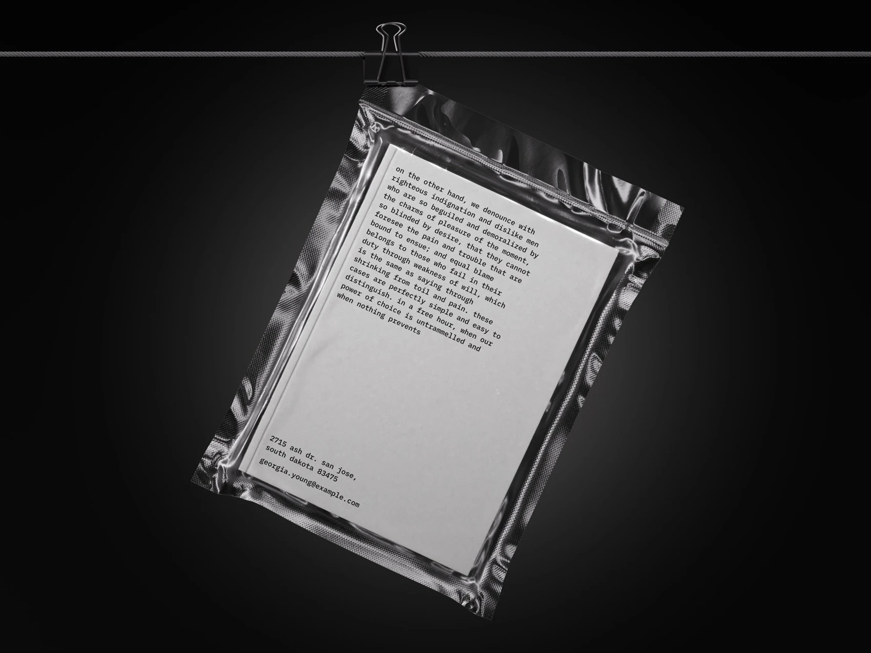 Luiro, Stunningly Realistic Magazine Mockup in Transparent Pouch, EU 08 1