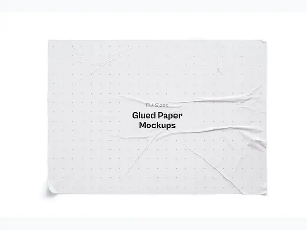 Glued Paper Mockup, EU Glossy, 17