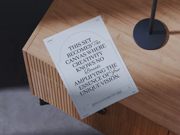 Ateur, A4 Paper Mockup, EU, 02