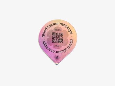 Holographic Sticker Mockups