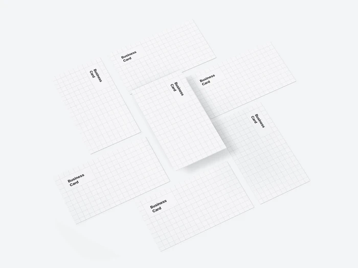 Business Card Mockups, US-Angled, 13