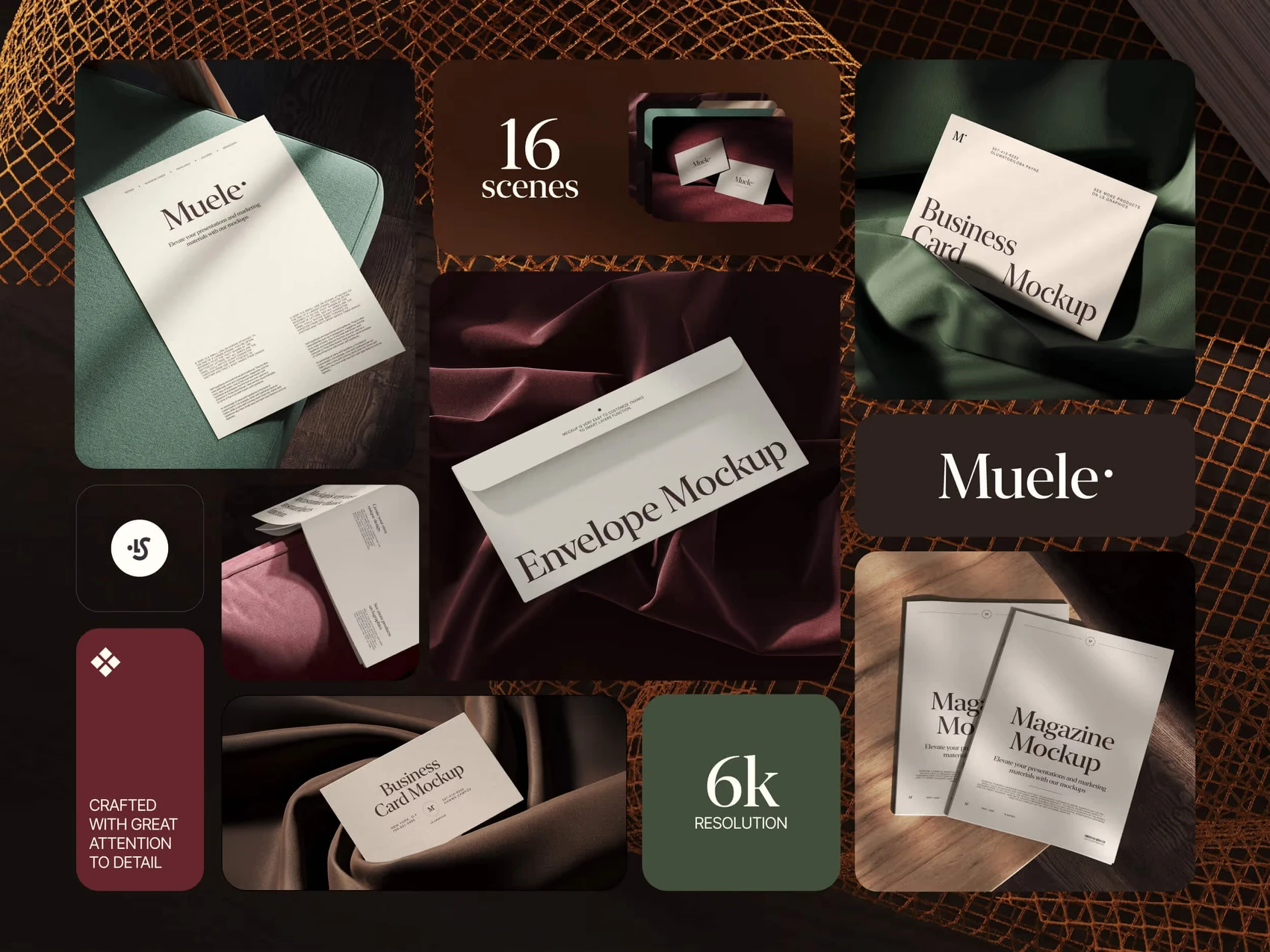 Muele, Branding Mockups 2