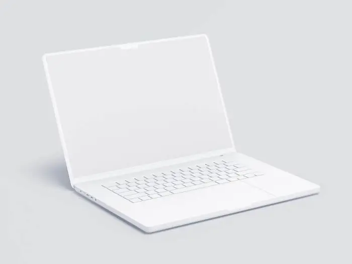 MacBook Pro 16 inch Clay Mockups, 08