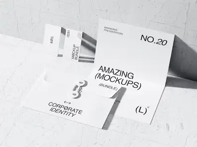 Qubus, Quality Rendered Print Mockups, EU, 29