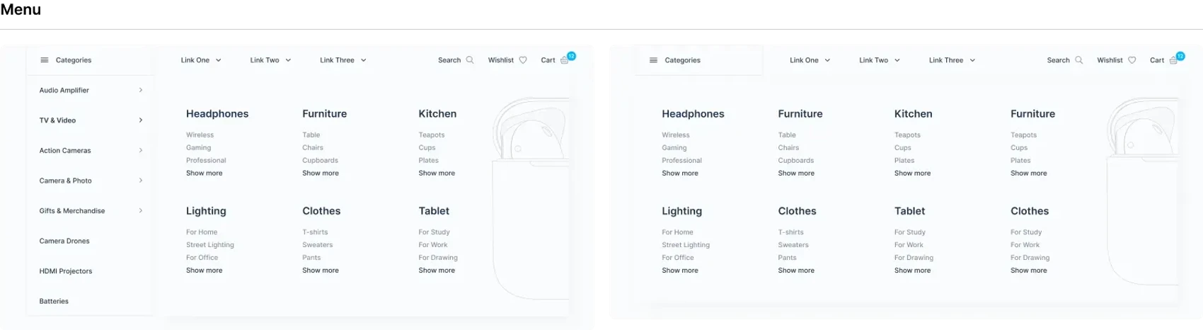Wirekit: Ecommerce 3