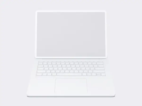Laptop Studio Clay Mockups: 03
