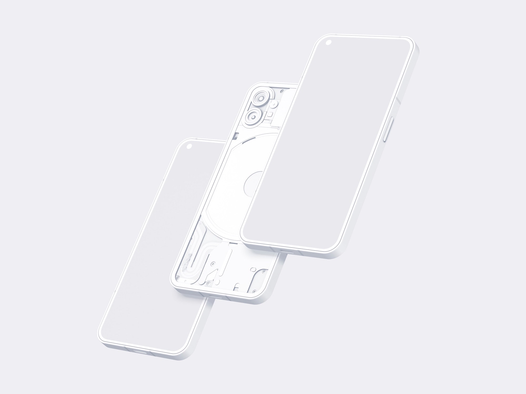 Nothing Phone Clay Mockup: 3