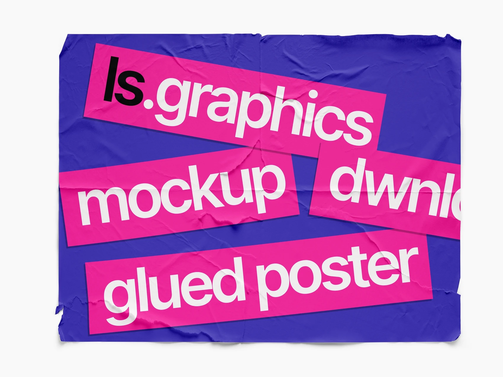 Glued Paper Mockup, US, Simple, 10 1