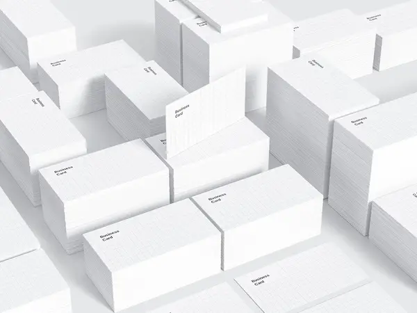 Business Card Mockups, US-Angled, 06