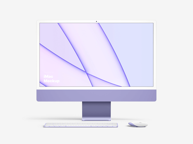 iMac 24-inch Mockups, 01