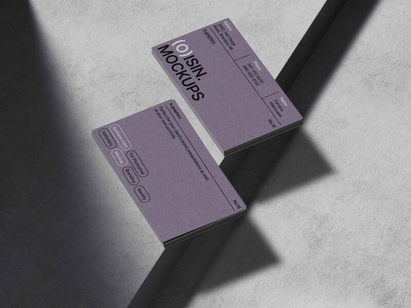 Oisin, Top-Quality Business Card Mockups, US, 02
