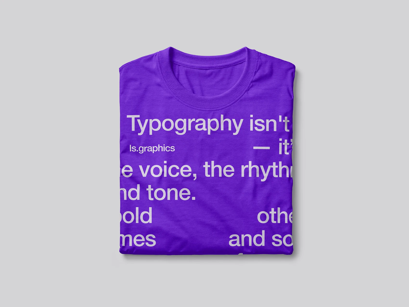 Folded T-Shirt Mockup 1