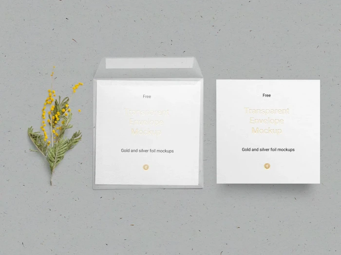 Free Envelope & Card Mockup
