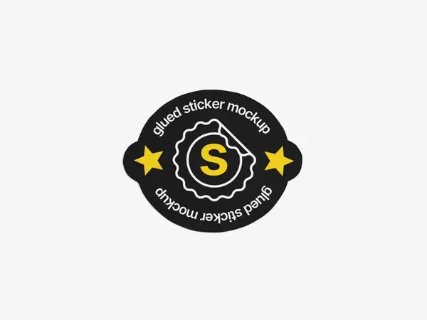 Torn Sticker Mockup, Scene 11