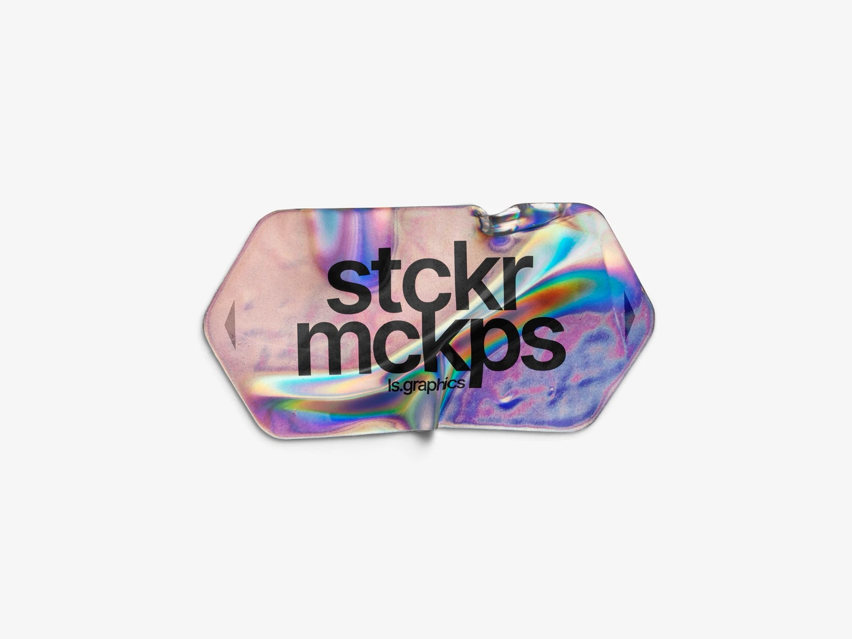 Holographic Sticker Mockup, Scene 28 1
