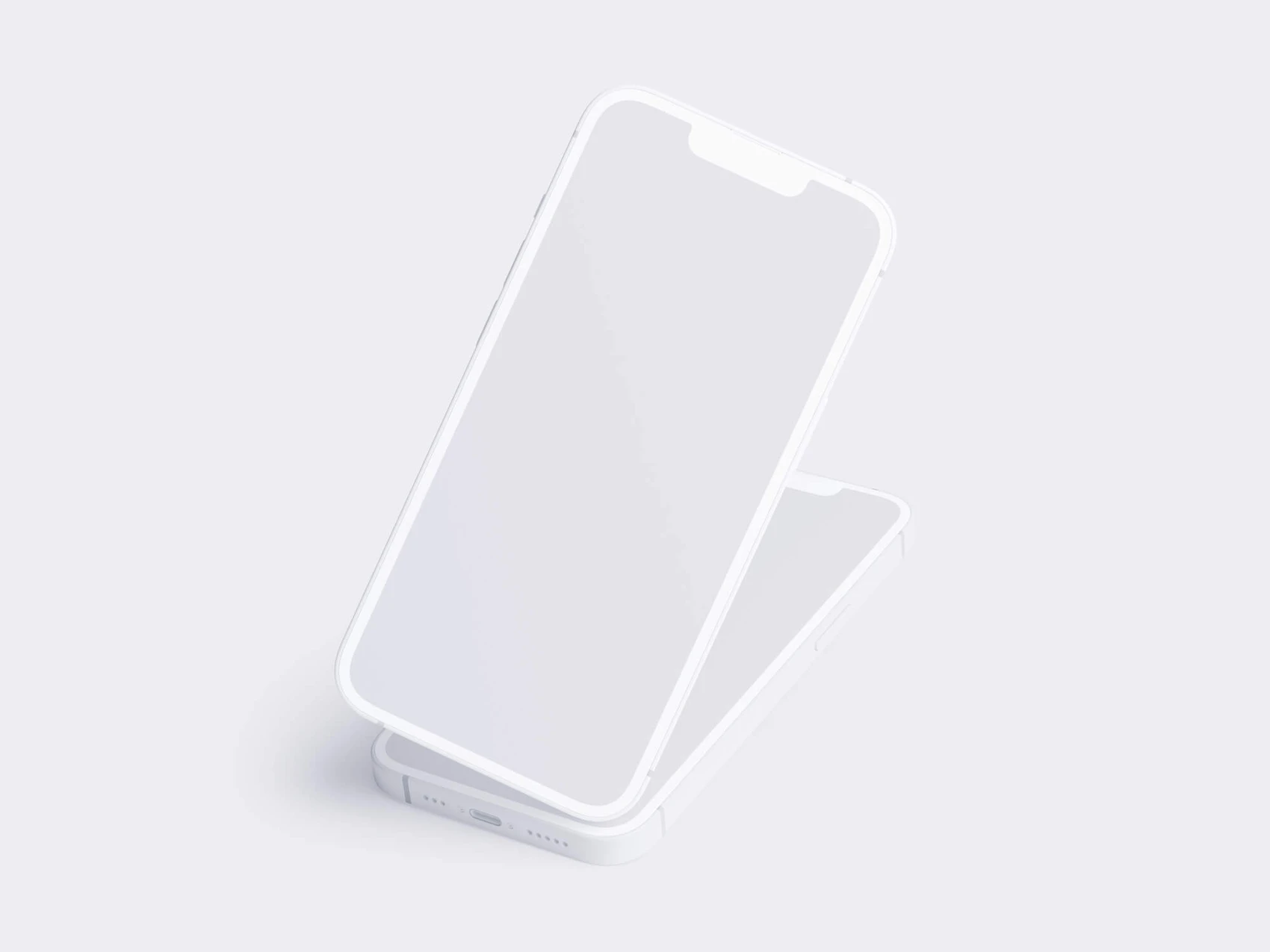 iPhone 13 Clay Mockups, 03 1