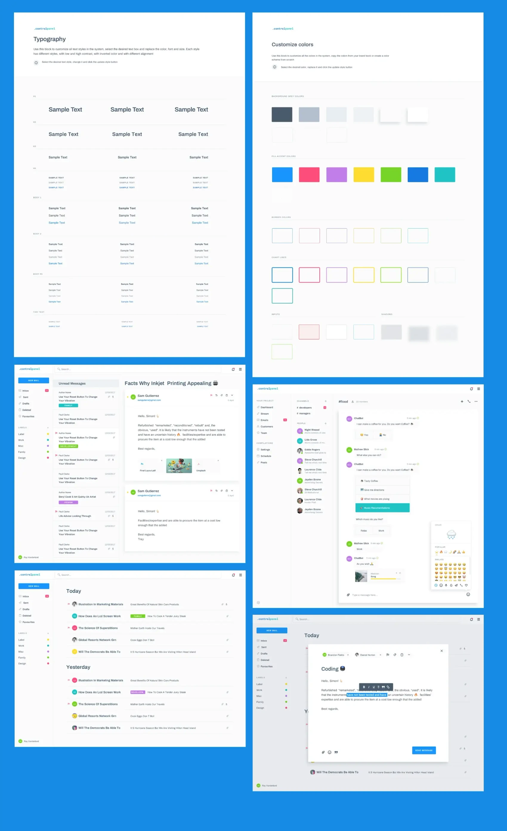 .controlpanel, Design System 1